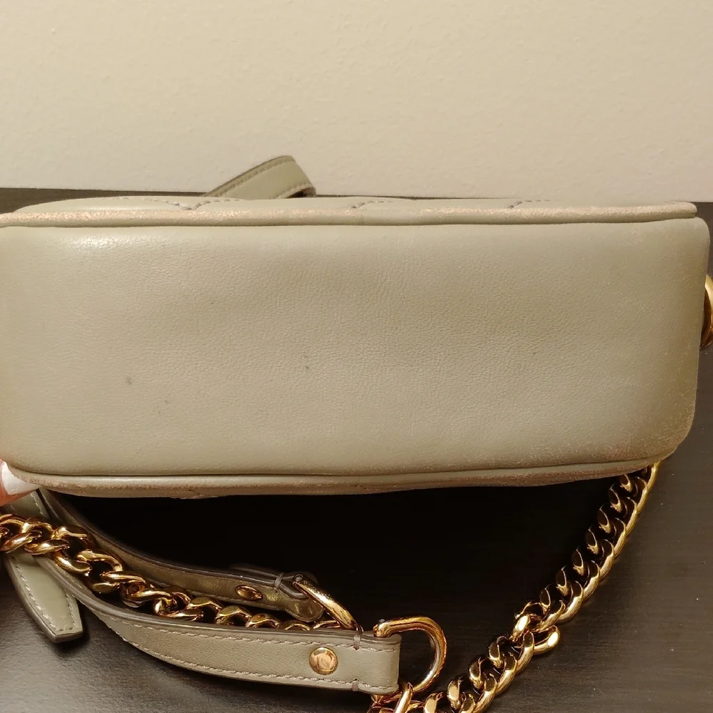 Tory Burch Quilted Gray Crossbody Bag - Picture 2 of 8